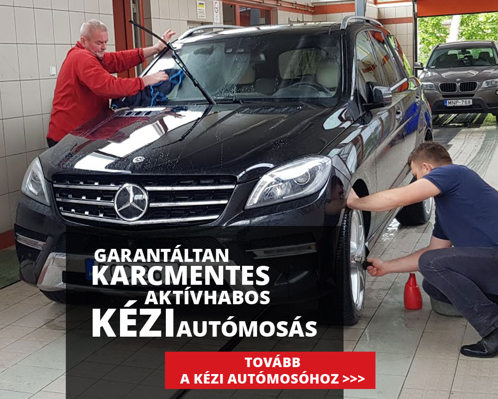Garantáltan karcmentes aktív habos kézi autómosó Debrecen, Segner tér alsó - alváz - mosási lehetőséggel